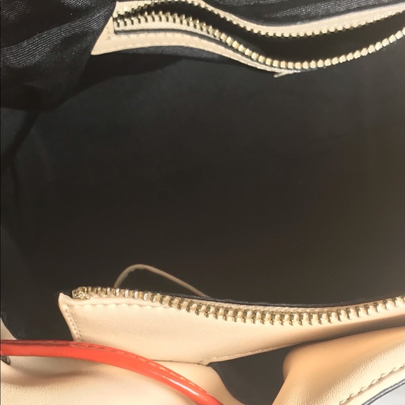 Cream and Red Loft Purse - Picture 2 of 8